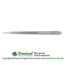 Scalpel Handle No. 3L Solid, Long Stainless Steel, 21.5 cm - 8 1/2"